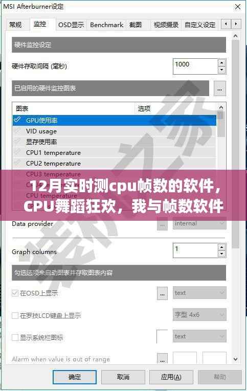 CPU舞蹈狂歡，我與幀數軟件的12月實時互動體驗