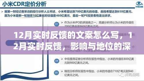 深度剖析，12月實時反饋的影響力與地位，文案撰寫指南