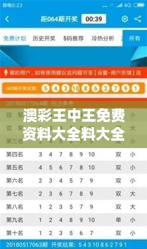 澳彩王中王免費資料大全料大全一一：深入挖掘澳彩的精髓與價值