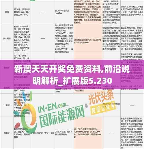 新澳天天開獎免費資料,前沿說明解析_擴展版5.230