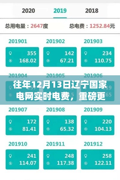 重磅解讀，往年12月13日遼寧國家電網(wǎng)實時電費變化細節(jié)分析！