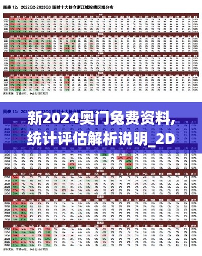 新2024奧門兔費資料,統計評估解析說明_2D10.408