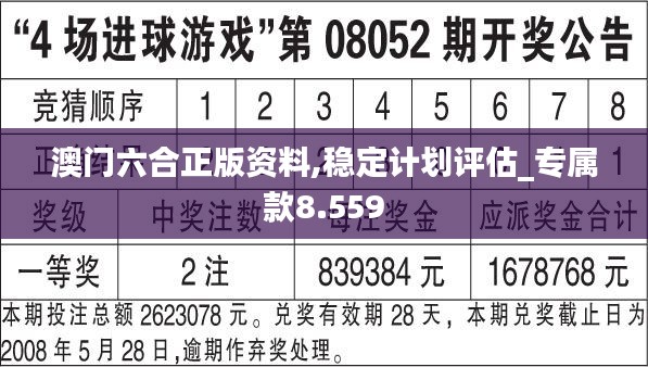 澳門六合正版資料,穩定計劃評估_專屬款8.559