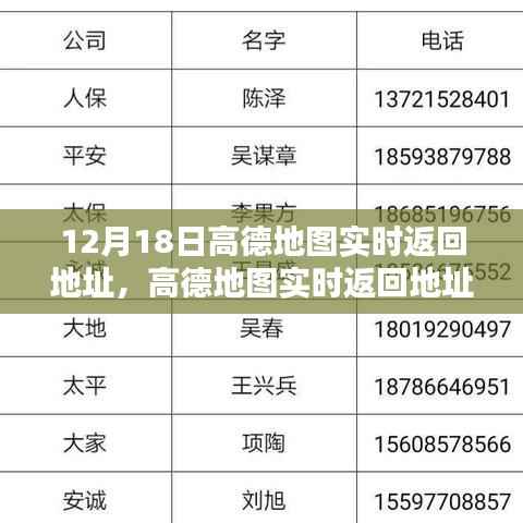 高德地圖實時返回地址指南，詳細步驟適用于初學者與進階用戶