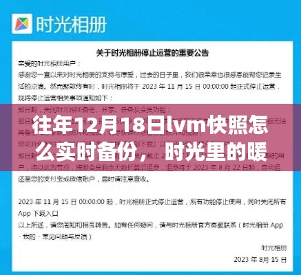 往年12月18日LVM快照實時備份指南，時光中的暖心快照與友情故事