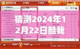 酷我音樂盒預見未來之聲，2024年12月22日實時榜單全新體驗展望