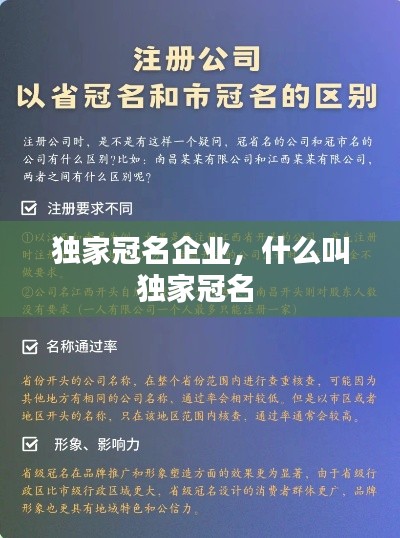 獨家冠名企業，什么叫獨家冠名 