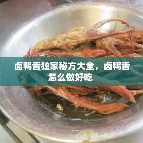 鹵鴨舌獨家秘方大全，鹵鴨舌怎么做好吃 