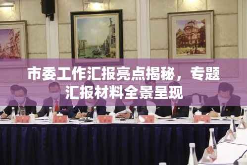 市委工作匯報(bào)亮點(diǎn)揭秘，專題匯報(bào)材料全景呈現(xiàn)