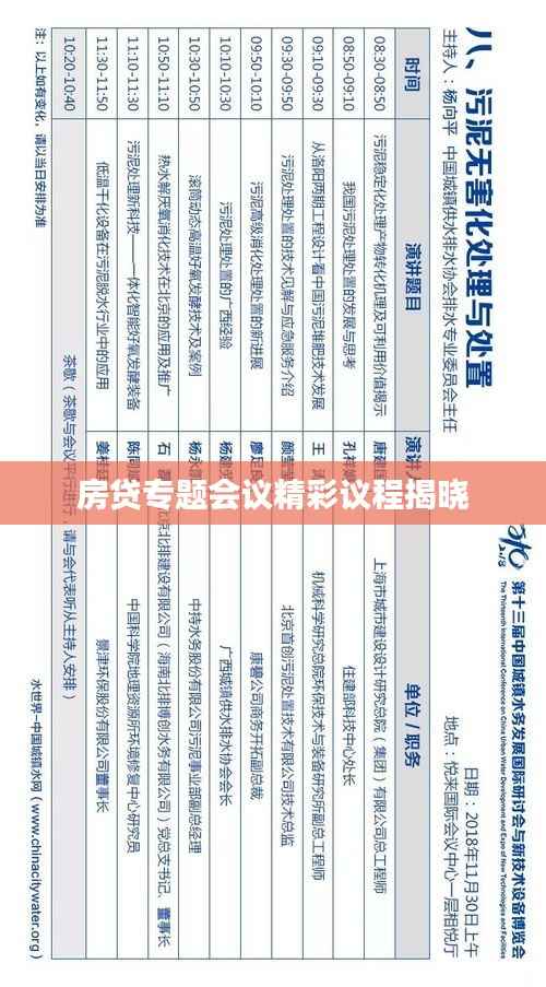 房貸專題會議精彩議程揭曉