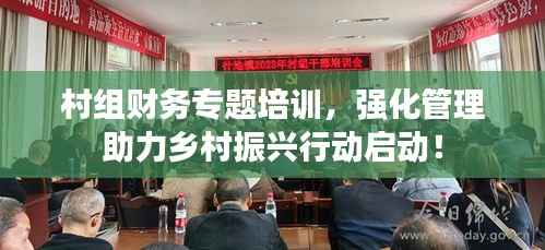 村組財務專題培訓，強化管理助力鄉村振興行動啟動！