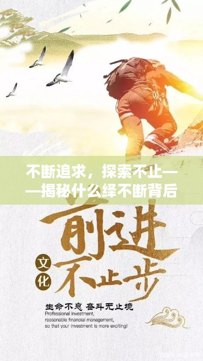 不斷追求，探索不止——揭秘什么繹不斷背后的進步力量