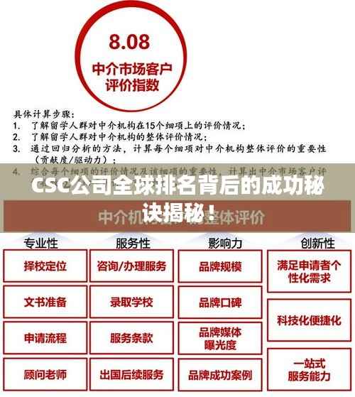 CSC公司全球排名背后的成功秘訣揭秘！