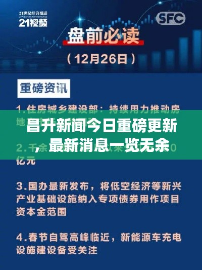 昌升新聞今日重磅更新，最新消息一覽無余