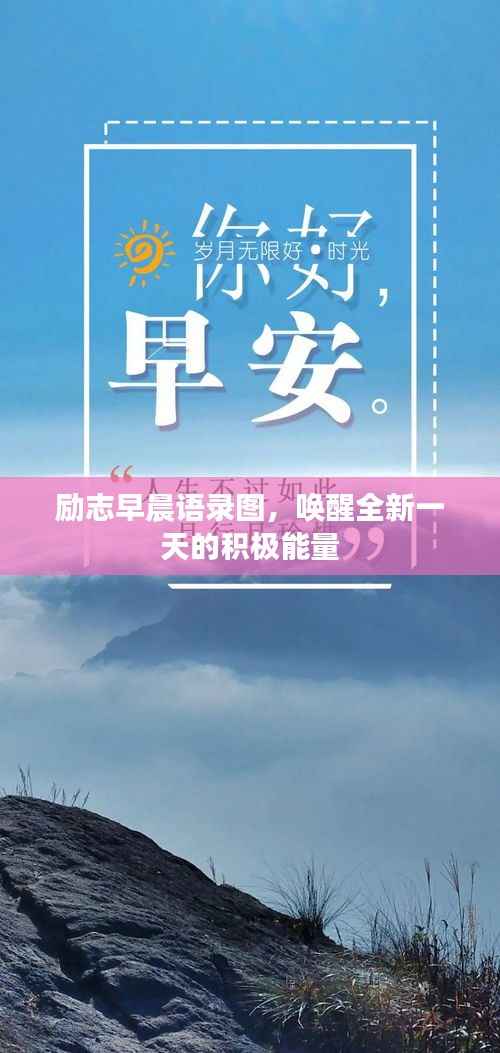 勵志早晨語錄圖，喚醒全新一天的積極能量