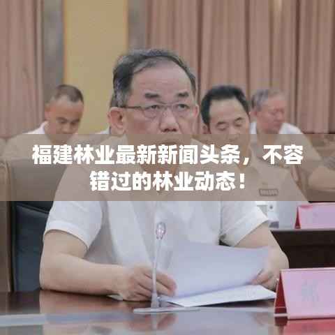 福建林業最新新聞頭條，不容錯過的林業動態！