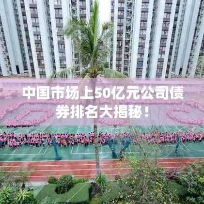 中國市場上50億元公司債券排名大揭秘！