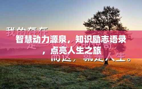 智慧動力源泉，知識勵志語錄，點亮人生之旅