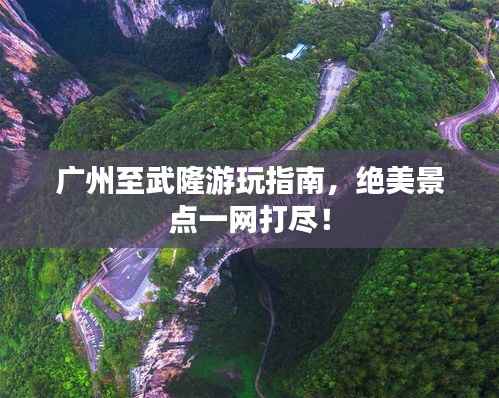 廣州至武隆游玩指南，絕美景點一網打盡！