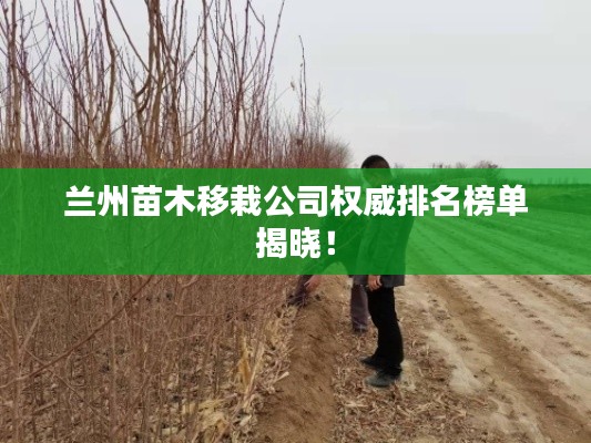 蘭州苗木移栽公司權威排名榜單揭曉！