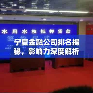 寧夏金融公司排名揭秘，影響力深度解析