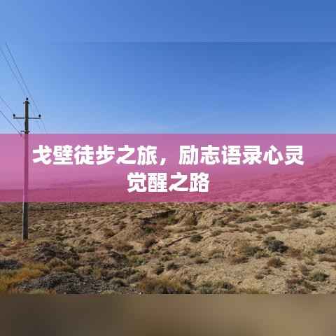 戈壁徒步之旅，勵志語錄心靈覺醒之路