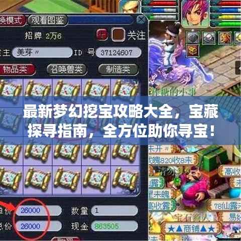最新夢(mèng)幻挖寶攻略大全，寶藏探尋指南，全方位助你尋寶！