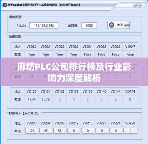 廊坊PLC公司排行榜及行業影響力深度解析