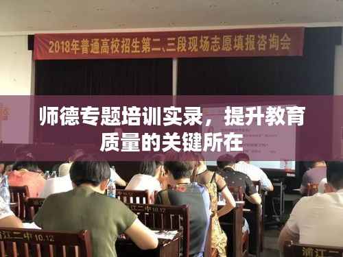 師德專題培訓實錄，提升教育質量的關鍵所在