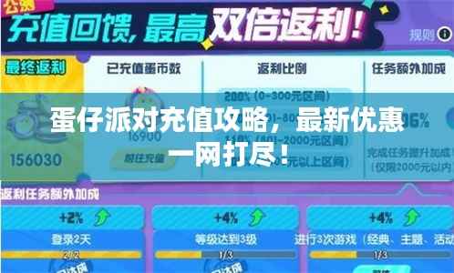 蛋仔派對充值攻略，最新優惠一網打盡！