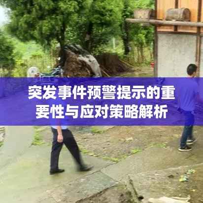 突發事件預警提示的重要性與應對策略解析