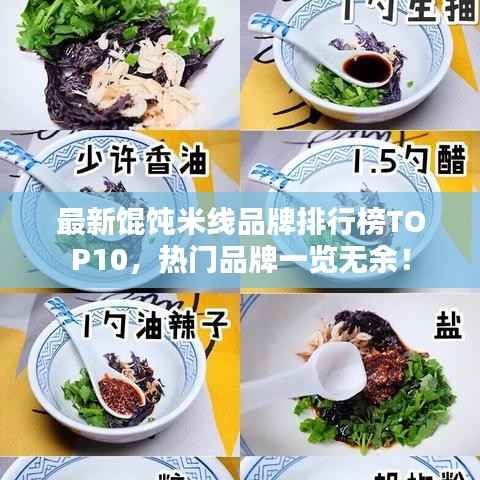 最新餛飩米線品牌排行榜TOP10，熱門品牌一覽無余！
