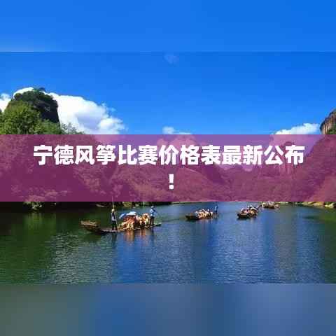 寧德風箏比賽價格表最新公布！