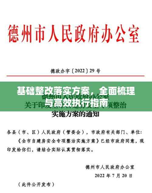 基礎整改落實方案，全面梳理與高效執行指南