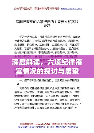 深度解讀，六項(xiàng)紀(jì)律落實(shí)情況的探討與展望