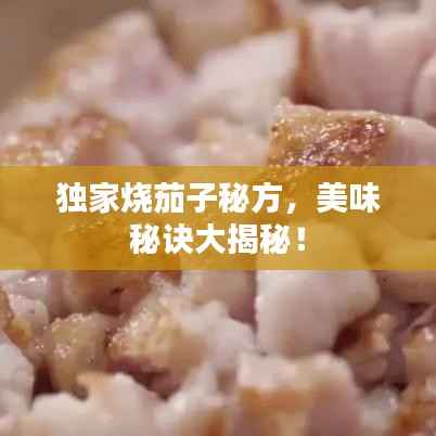 獨家燒茄子秘方，美味秘訣大揭秘！