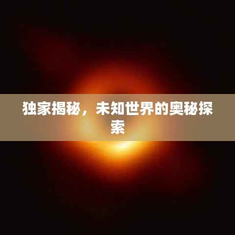 獨家揭秘，未知世界的奧秘探索