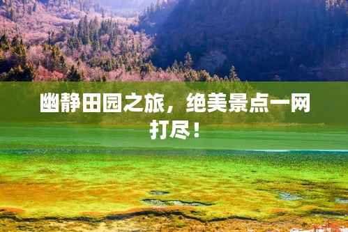 幽靜田園之旅，絕美景點一網打盡！