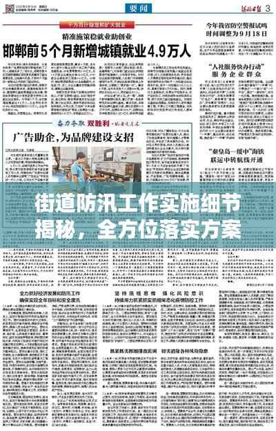 街道防汛工作實施細節(jié)揭秘，全方位落實方案保障安全度汛