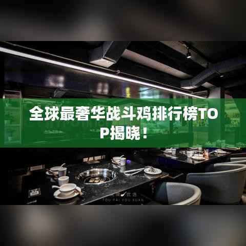 全球最奢華戰斗雞排行榜TOP揭曉！