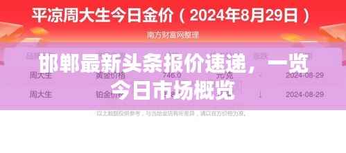 邯鄲最新頭條報價速遞，一覽今日市場概覽