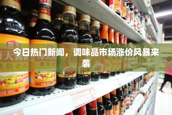 今日熱門新聞，調味品市場漲價風暴來襲